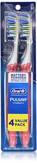 Oral-B Pulsar Medium Toothbrush, 4 Count