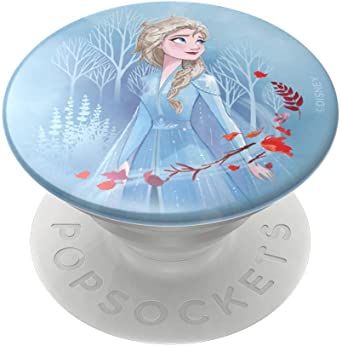 PopSockets: PopGrip with Swappable Top for Phones & Tablets - Frozen - Elsa Forest Gloss