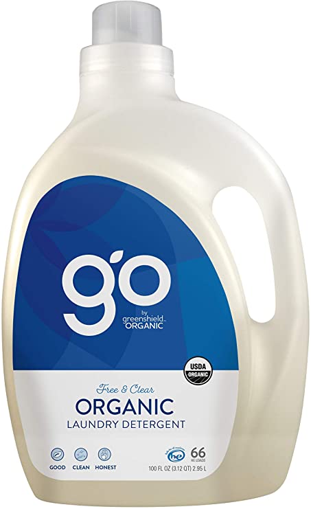 GO by greenshield organic, USDA Certified Organic 100 oz. Laundry Detergent- Free & Clear