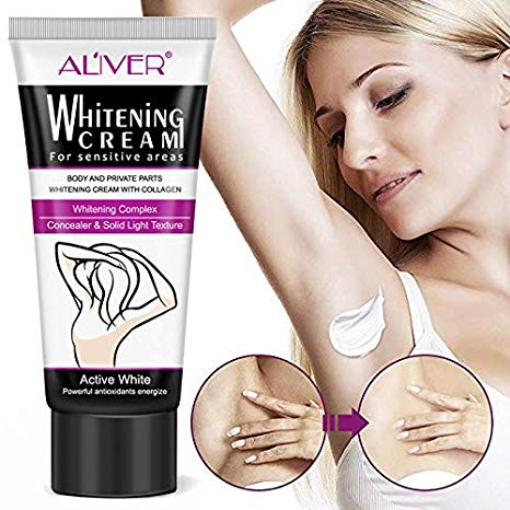 Underarm Whitening Cream, Natural Lightening & Brightening Deodorant Cream Armpit Whitening Body Creams Underarm Repair Between Legs Knees Private Part 60ml