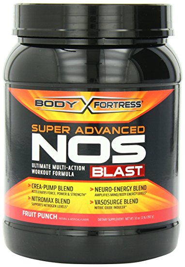 Body Fortress Super Nos Blast Fruit Punch, 2 Pounds