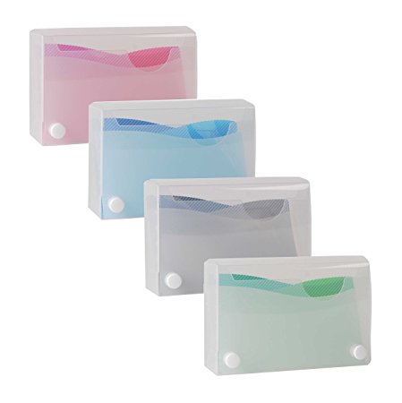 Filexec Products Wave, 3"x 5" Index Card Case, Pack of 4 (50484-2028)