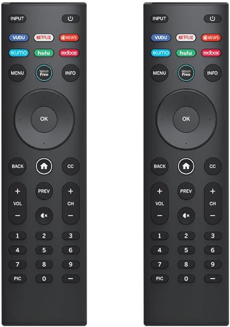 【Pack of 2】 Replacement Remote for Vizio Smart TV, Compatible with All Vizio TVs D-Series E-Series M-Series V-Series P-Series SmartCast HD 4K VIZIO Smart TVs