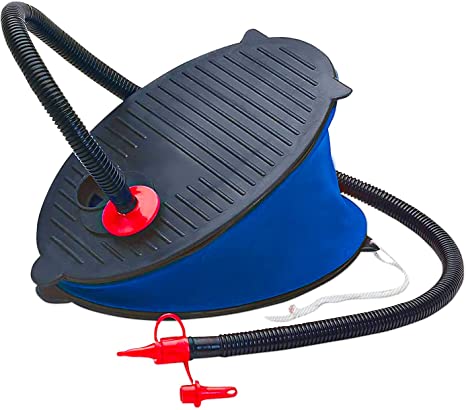 Foot Pump Portable Air Pump for Inflatables | Perfect for Airbed, Inflatable Pool, Mattress, Balloon - Size 28 CM