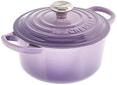 Le Creuset LS2501-14BPSS Signature Enameled Cast-Iron Round Dutch Oven, 1 quart, Provence