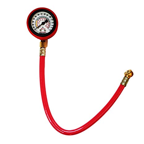 Automan Perfect Tyre Pressure Gauge with Rubber Casing for Shock Resistance and Durable Meter
