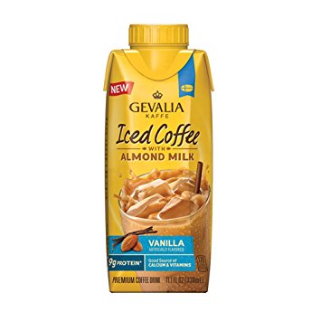 Gevalia Kaffe Iced Coffee with Almond Milk, Vanilla, 11.1 fl oz