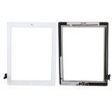 Teenitor New White iPad 2 Digitizer Touch Screen Front Glass Assembly - Includes Home Button  Camera Holder  PreInstalled Adhesive
