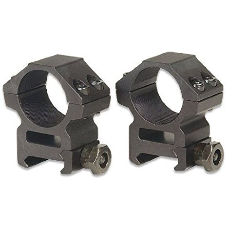 Ultimate Arms Gear Pro QD 1" (25mm) Low Profile Rifle See Thru Premium Scope Rings (Set Of 2) With 7/8" Weaver-Picatinny Base