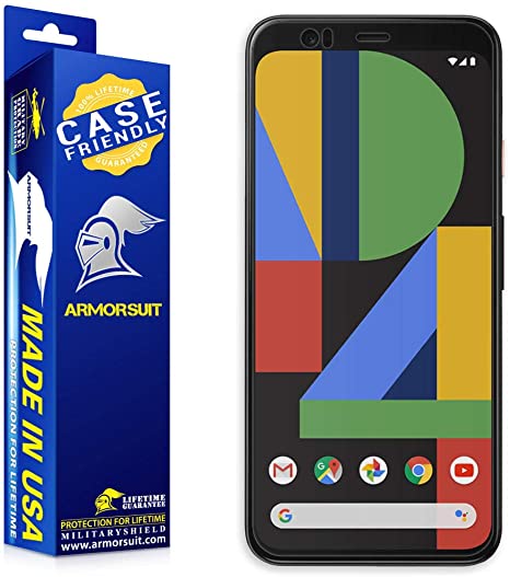 ArmorSuit MilitaryShield [Case Friendly] Screen Protector for Google Pixel 4 (2019)- Anti-Bubble HD Clear Film