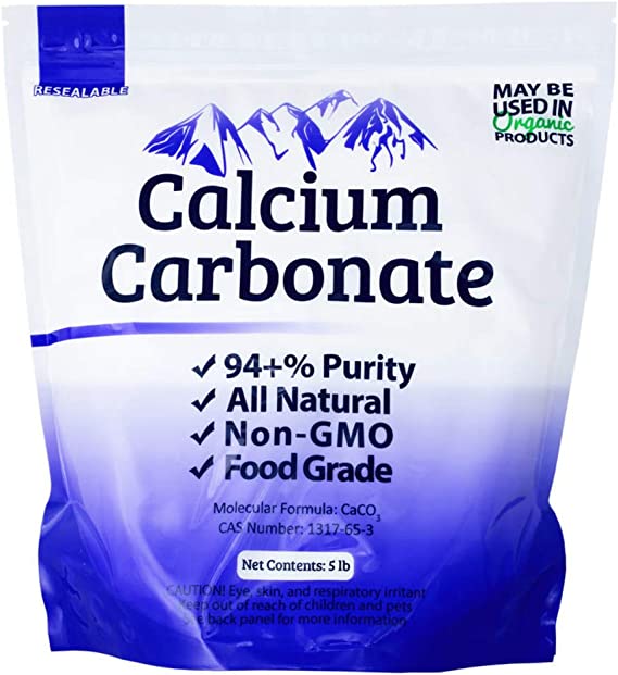 25 lb Food Grade 97+% Calcium Carbonate from Ground Limestone