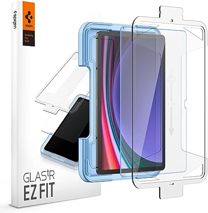 Spigen Tempered Glass Screen Protector [GlasTR EZ FIT] Designed for Galaxy Tab S9 [9H Hardness/Case-Friendly]