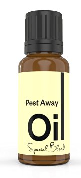 Cielune Pest Away Natural Insect Repellent Essential Oil - 100% Pure Therapeutic Grade Essential Oil Blend Repels All Types of Insects - Nontoxic, No Pesticides or Insecticides - 10ML