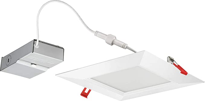 Lithonia Lighting WF8 SQ B 30K MVOLT 90CRI MW M6 LED Multi-Volt Ultra Thin Recessed Downlight, 3000K, White