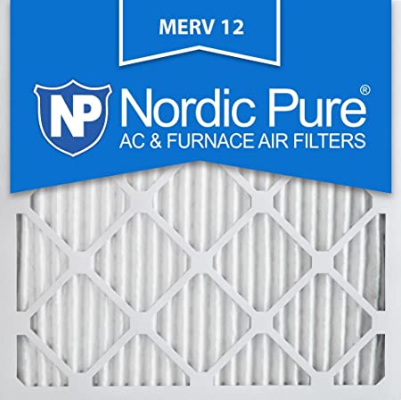 Nordic Pure 20x20x1 MERV 12 Pleated AC Furnace Air Filters, 20x20x1M12-6, 6 Piece (Renewed)