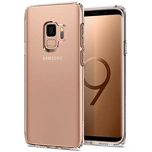 Galaxy S9 Case Spigen Liquid Crystal - Light but Durable Flexible Clear TPU Protection for Samsung Galaxy S9 (2018) - Crystal Clear