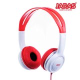 Jaras Kids Over the Ear Wired Headphones Volume Limited for Kids - Red