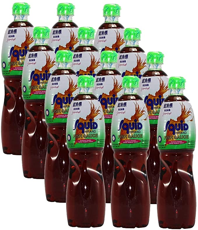 Squid Brand Thai Fish Sauce (12 x 700g) - Plastic Bottle