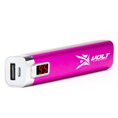 Xvolt External Battery Charger 2600mAh w LED Display for Apple and Android Smartphones and Mobile Devices 10026 Free 3 in 1 Multi USB Charging Cable 10026 Premium Portable Power Bank for Tablet Mp3 HTC Samsung