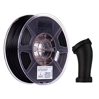 eSUN Carbon Fiber Filled Nylon Filament 1.75mm, PA-CF 3D Printer Filament, Dimensional Accuracy  /- 0.05mm, 1KG (2.2 LBS) Spool 3D Printing Filament for 3D Printers, Natural