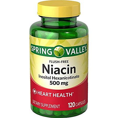 Spring Valley Dietary Supplement Flush Free Niacin 120 CT