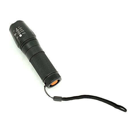 ALEKO AP203 2000 Lumen Handheld Flashlight Powerful Flashlight x2000 Zoom