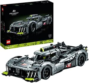 LEGO Technic Peugeot 9X8 24H Le Mans Hybrid Hypercar - Maquette et Modélisme de Voiture de Course Niveau Avancé à l'Échelle 1:10 - Sport Automobile à Collectionner pour Adultes Hommes et Femmes 42156