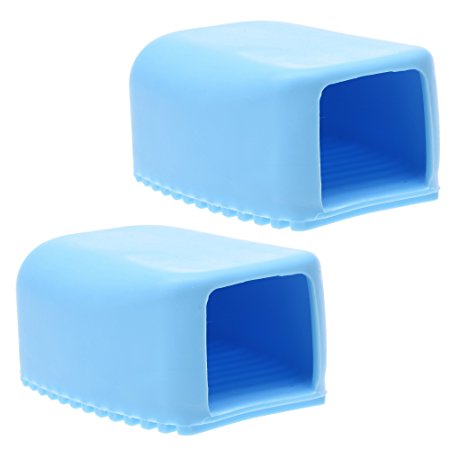 BCP 2 PCS Silicone Mini Handheld Laundry Board Washboard (Blue)