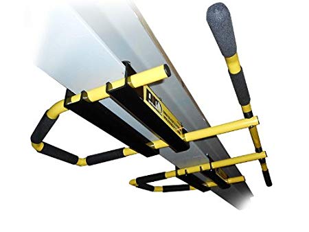 PRO Mountings 5-grip I-beam Yellow / Long Bent Bar - Pull up Bar / Chin up Bar