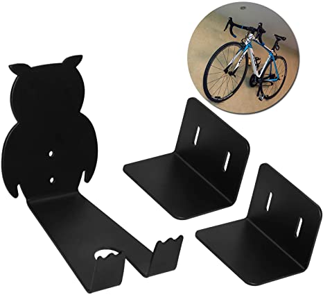 Bike Pedal Wall Mount Rack, 130Lb Horizontal Bicycle Storage Hanger Stand, Heavy Duty Pedal Hook Cycling Rack Garage Bike Holder