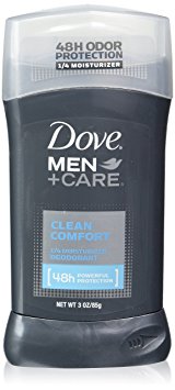 Dove Men   Care Deodorant Stick, Clean Comfort 3 oz (Pack of 4)