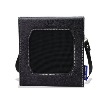 Bose SoundLink Color Case - CASEKING Premium PU Leather Sleeve Carry Bag Cover with Removable Holding Strap for Bose SoundLink Color Wireless Bluetooth Mobile Speaker( Black)