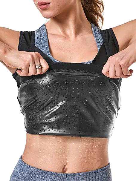 MOLLDAN Womens Sauna Vest Sweat Tank Top Shapewear Weight Loss Workout Shirt