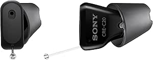 Sony CRE-C20 Self-Fitting OTC Hearing Aids for Mild to Moderate Hearing Loss, Prescription-Grade Sound Quality, Compact Virtually Invisible Design, Customizable App, and Rechargeable Battery