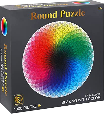 Housmile Puzzles for Adults 1000 Piece Jigsaw Puzzles (Round Puzzle)