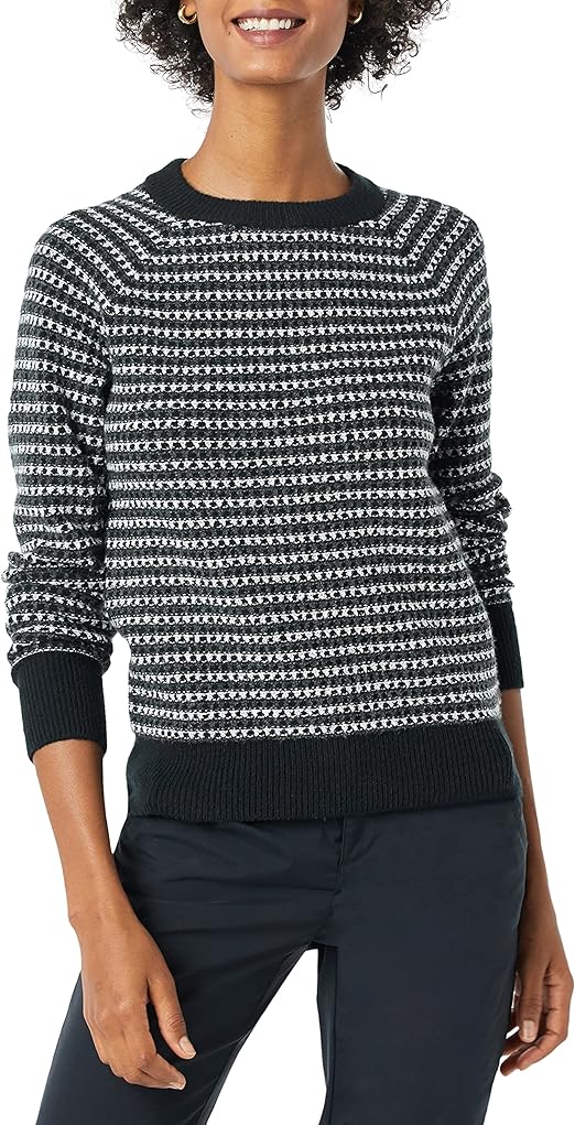 Amazon Essentials Womens Soft-Touch Crewneck Novelty Sweater