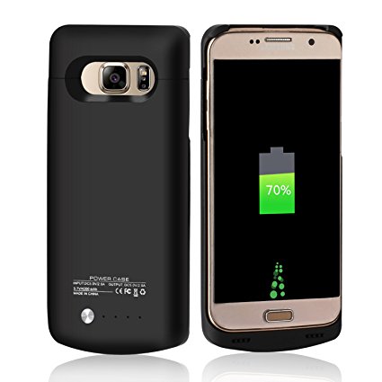 Meritcase 4200mAh Samsung Note 5 Battery Case Protective Rechargeable (Black)