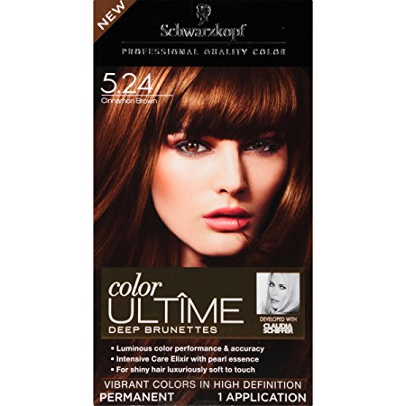 Schwarzkopf Color Ultime Hair Color Cream, 5.24 Cinnamon Brown