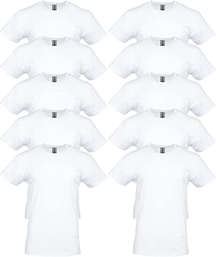 Gildan Mens Heavy Cotton T-Shirt, Style G5000, 10-Pack