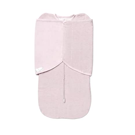 BreathableBaby Adjustable 3-in-1 Soft Premium Cotton Newborn Swaddle Trio Blanket & Wrap, (Infants 0-4 months) – Pink Heather, Arms Up, Arms Down, Arms Out, Perfect Baby Shower Gift