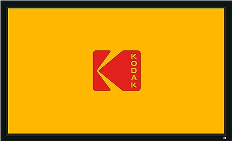 KODAK Projector Screen | 120” Fixed Frame Home Projection Screen with Black Velvet Frame, Durable PVC & Wall Mount Kit | 160° View Angle, 16:9, 1.1, Full HD 4K 8K & Active 3D Ready for Movies & Gaming