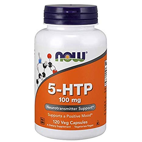 NOW Supplements 5-HTP 100 mg MegaValue 3Pack (120 VegCapsules) zZe#Now