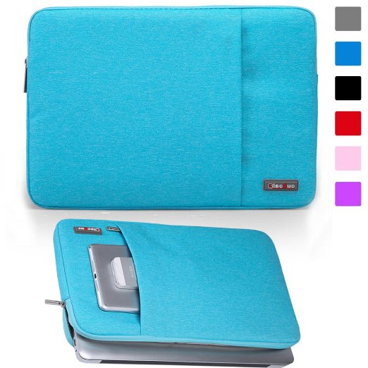 Lacdo Waterproof Fabric Laptop Sleeve Case Bag Notebook Bag Case For Apple MacBook Pro 133 Inch With Retina Display Macbook Air 13 Ultrabook Blue