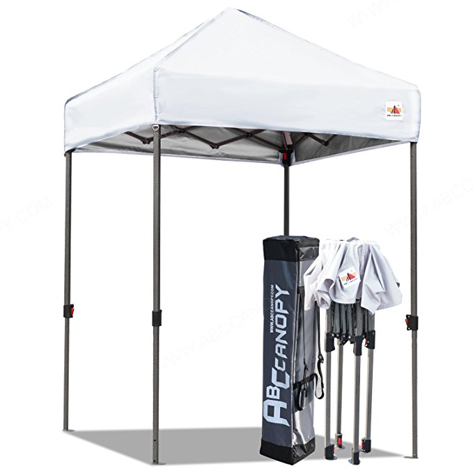 ABCCANOPY Pop Up Canopy 5'x5' Portable Canopy Tent Bonus Carry Bag and Tent Stakes