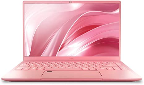 MSI Prestige 14 A10SC-091 - 14" FHD Display, Intel Core i7-10710U, GeForce GTX1650 (Max-Q) 4GB GDDR5, 512GB NVMe SSD, Win 10 PRO, Pink Laptop