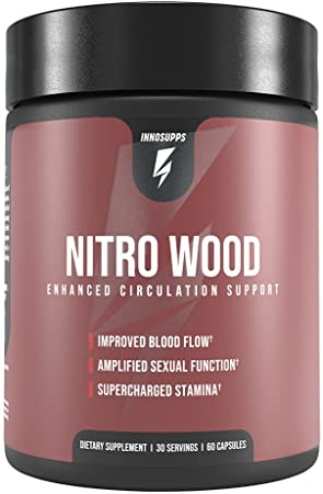 Inno Supps Nitro Wood | Enhanced Circulation Support, Improve Blood Flow, 30 Servings, Vegan-Friendly, Vitamin C, Niacin