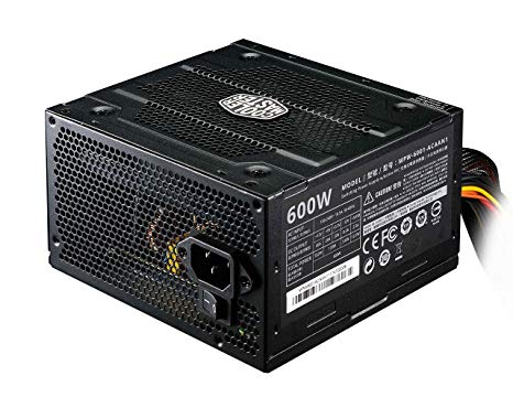 Cooler Master Elite v3 600 watts ATX Power Supply, Quiet 120mm Fan, PCI-E support, 3 Year Warranty, Black