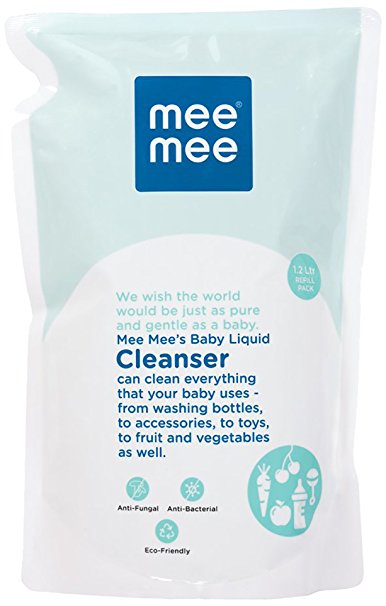 Mee Mee Anti-Bacterial Baby Liquid Cleanser for Fruits, Bottles, Accessories & Toys - 1.2 litre