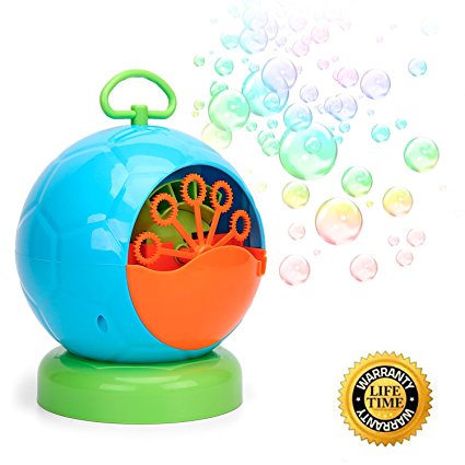 Kemuse Automatic Bubble Machine for Kids 500 Bubbles per Minute, Durable Bubble Maker with 4 AA Battery (not include)