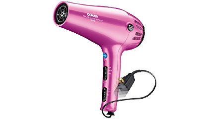 Conair 1875 Watt Cord-Keeper Styler and Hair Dryer, with Ionic Conditioning, Pink